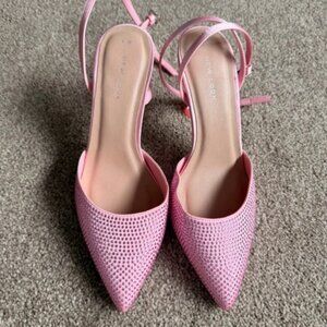 New Look Pink Textured Heels